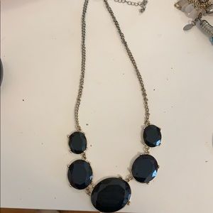 Black statement necklace